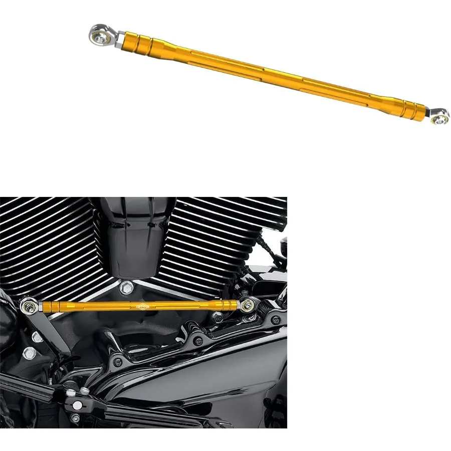 

Алюминиевый золотой рычаг переключения передач с ЧПУ, подходит для моделей Harley Davidson FL Softail и Touring (золотой)