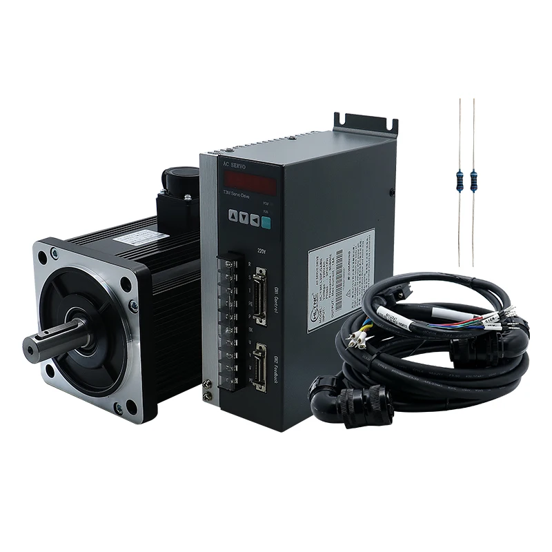 HLTNC 130ST-M10025 + T3M-L30F-GABN بدون 485 اتصال بالجملة ممتاز IE 4 10NM 2500RPM 2.6KW 240V محرك سيرفو يعمل بالتيار المتردد
