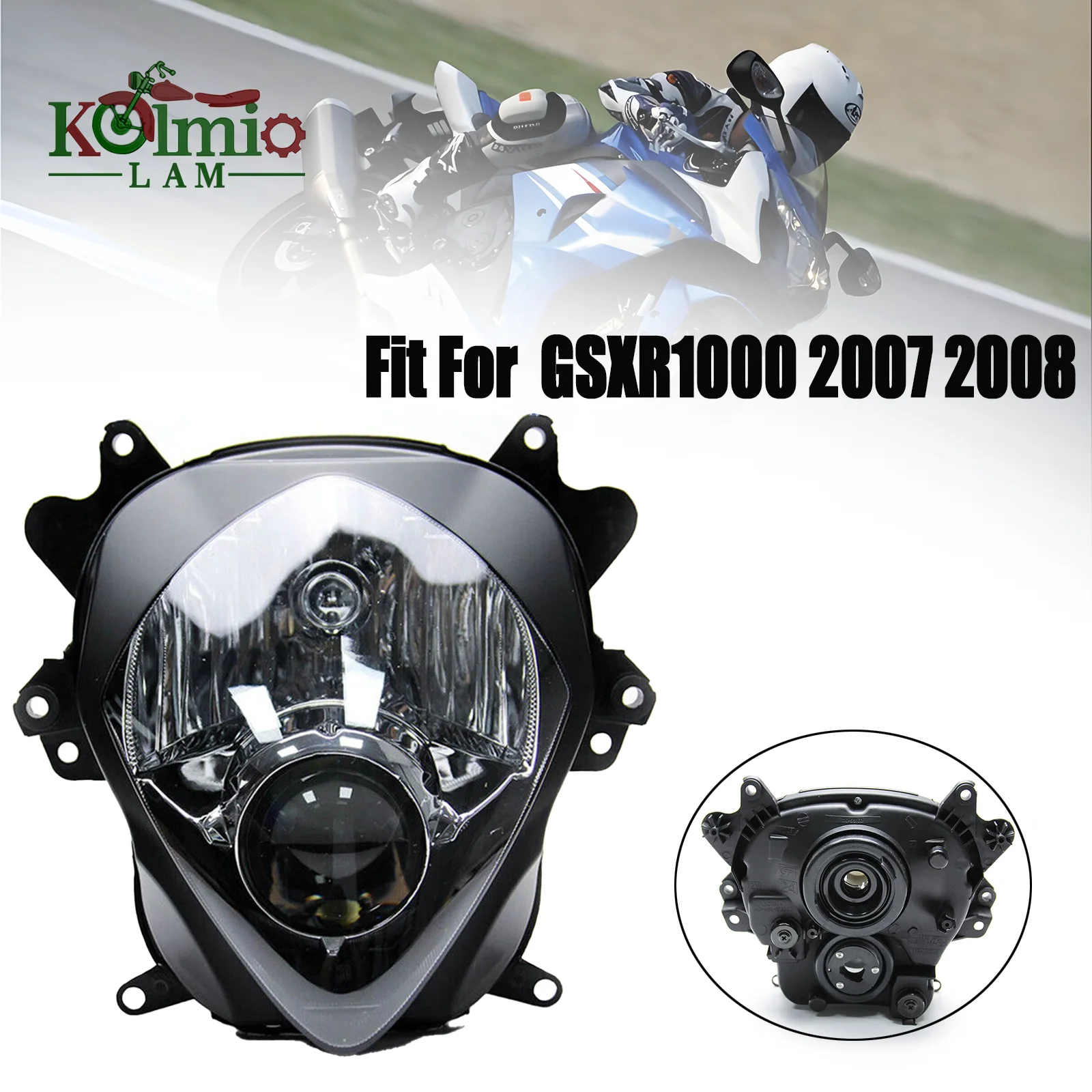 Motorcycle Front Light Fit  For SUZUKI GSXR1000 GSXR 1000 2007 2008 GSX-R 1000 K7 K8 Headlight Head Lamp Assembly