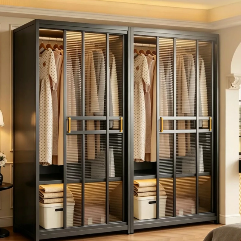 High High Gloss Storage Cabinets Clothes Rail Space Saving Wardrobe Closet Sliding Cheap Muebles Para El Hogar Bedroom Furniture - Aliexpress Deal