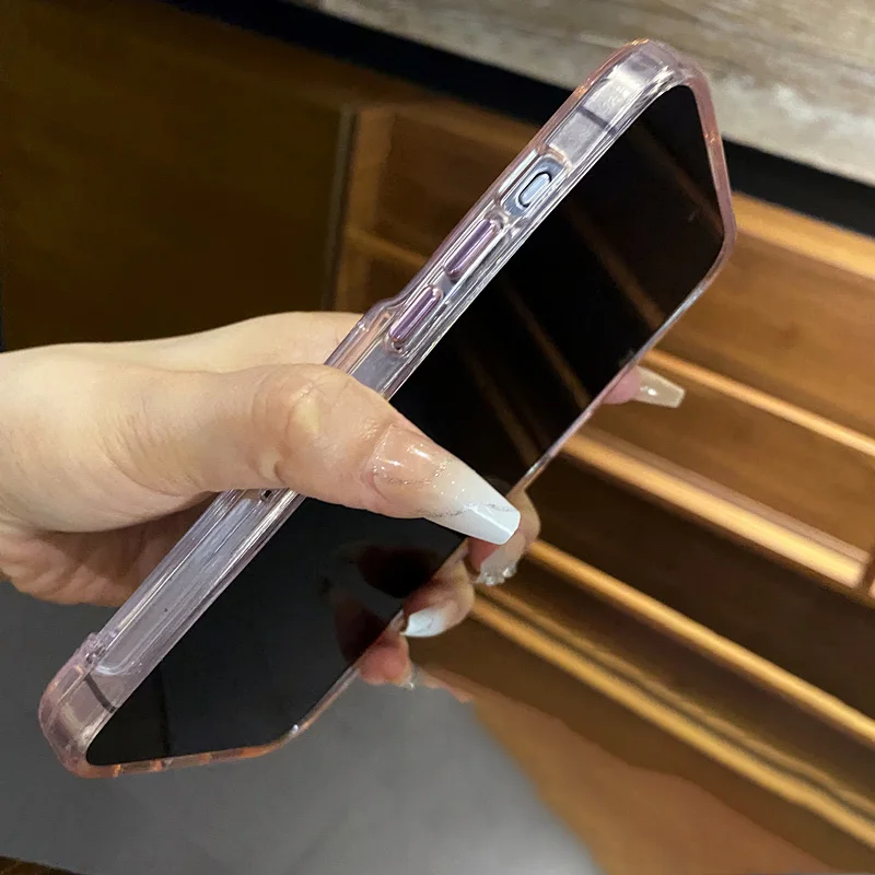 Transparent Flip Slot Card Wallet Holder Stand Case For iPhone 16 14 Pro Max 15 Plus 11 12 13 Shockproof Acrylic Hard Back Cover