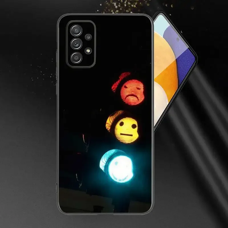 Traffic Light Phone Case For Samsung A91 80 70 53 42 32 30 20 A50 30S 50S 21S 20S A20E Black Case