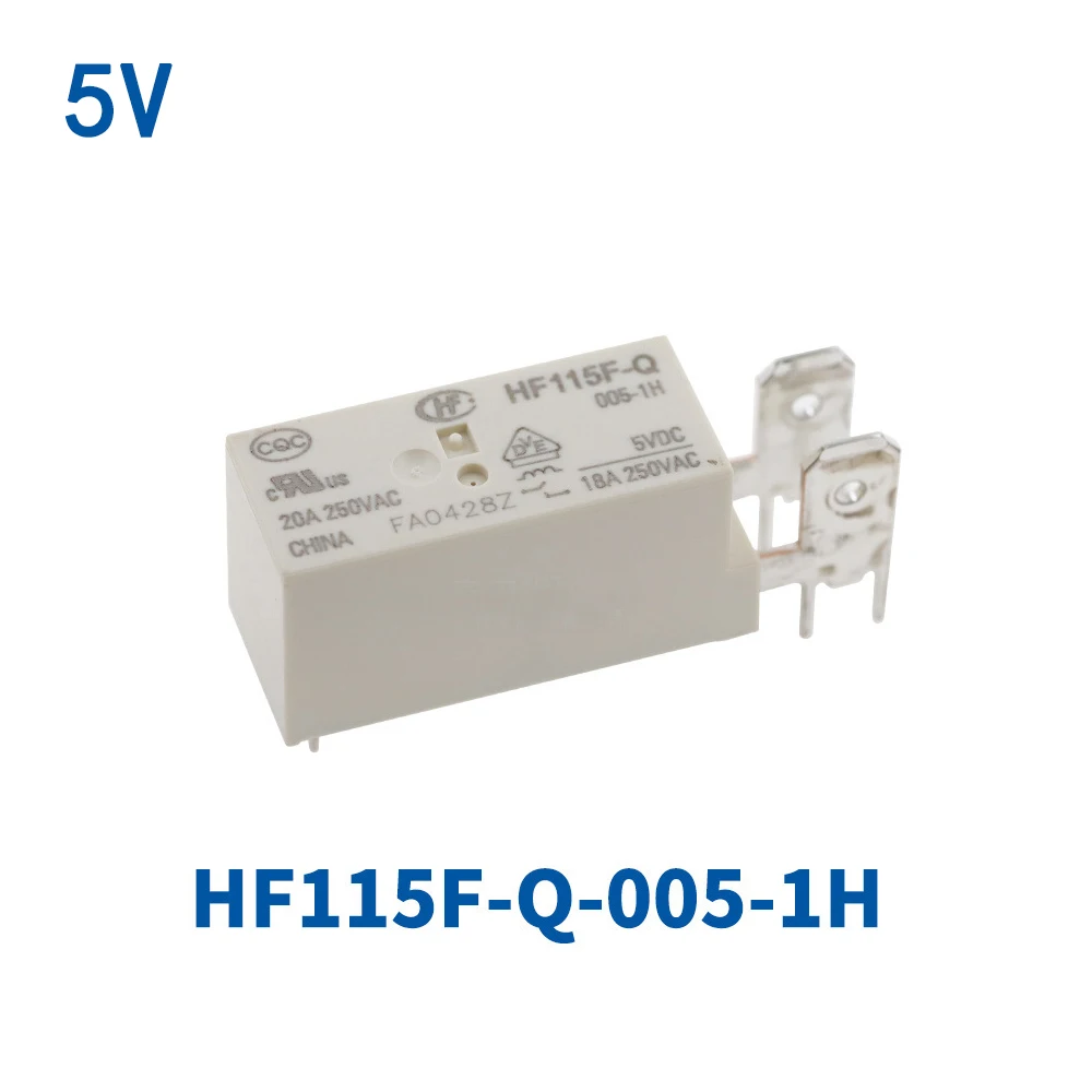 5V/12V/24V/48V DC Relay HF115F-Q-005-1H HF115F-Q-012-1H F115F-Q-024-1H F115F-Q-048-1H 05VDC 12VDC 24VDC 48VDC 18A Relay 1PCS
