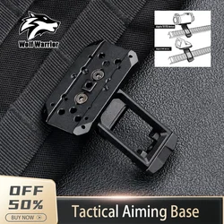 WADSN Tactical Metal Side Mount SI 45°Offset Optics Mounting Base T001T002 Red Dot Holographic Bracket Hunting Accessories
