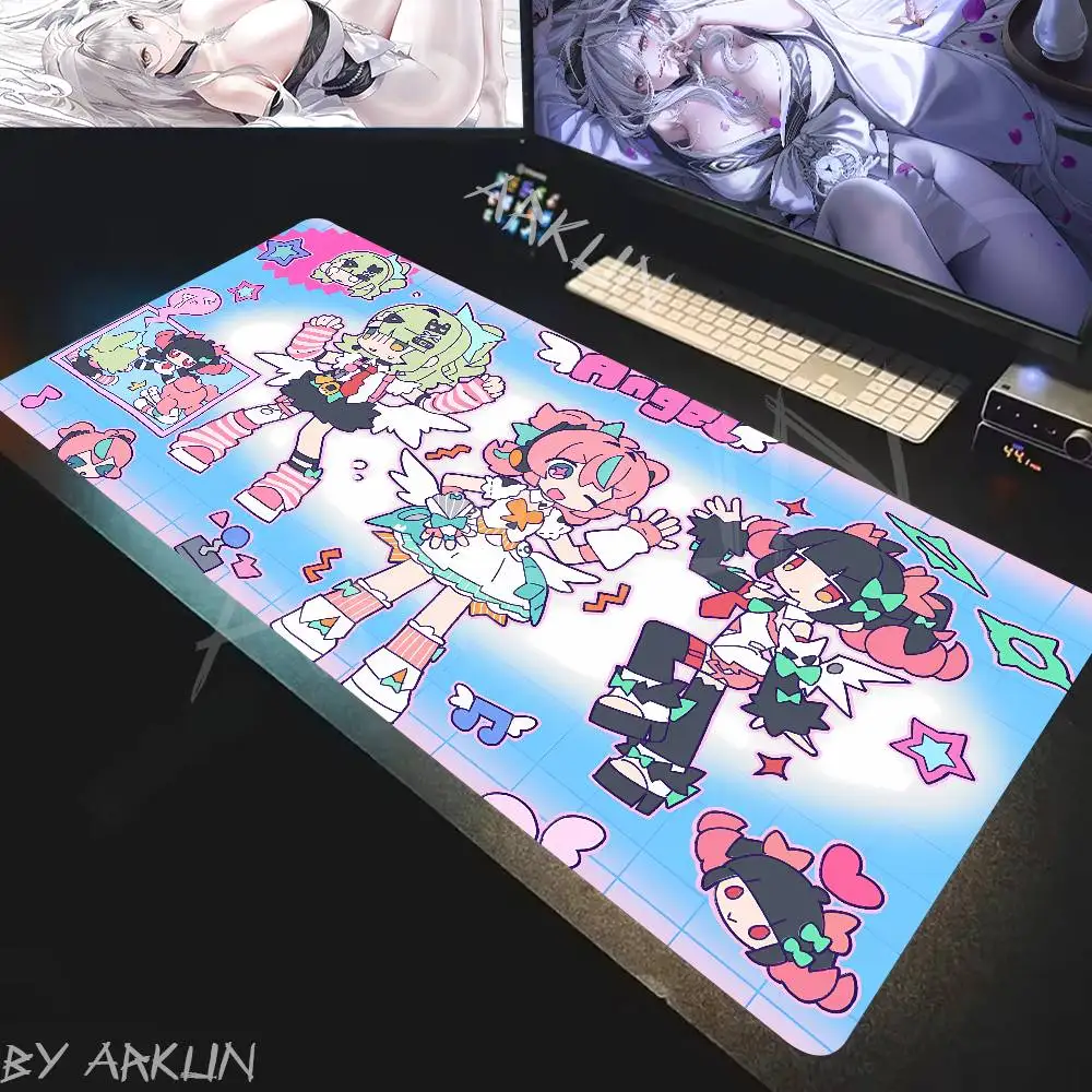 

Fashion KAWAII Pink Hot AOD Popular ZZZ Gamer Mousepad Laptop Computer Keyboard Accessories Mouse Mat Rug Extended Desk Mats