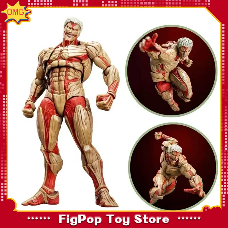 

Фигурка Kaiyodo Revoltech Yamaguchi Attack on Titan Armored Titan - KO Joint Movable Anime Model Toy Gift for Collection