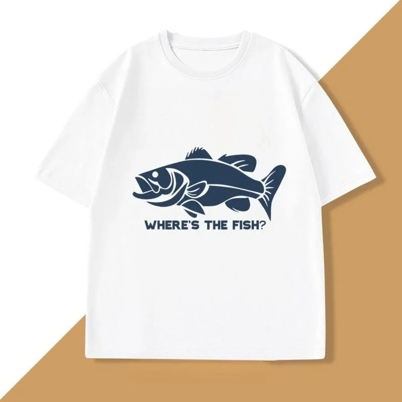 

¿ dónde están los peces Camisetas divertidas. camisetas de pesca. camisetas de pesca. regalos del día del padrecamisetas