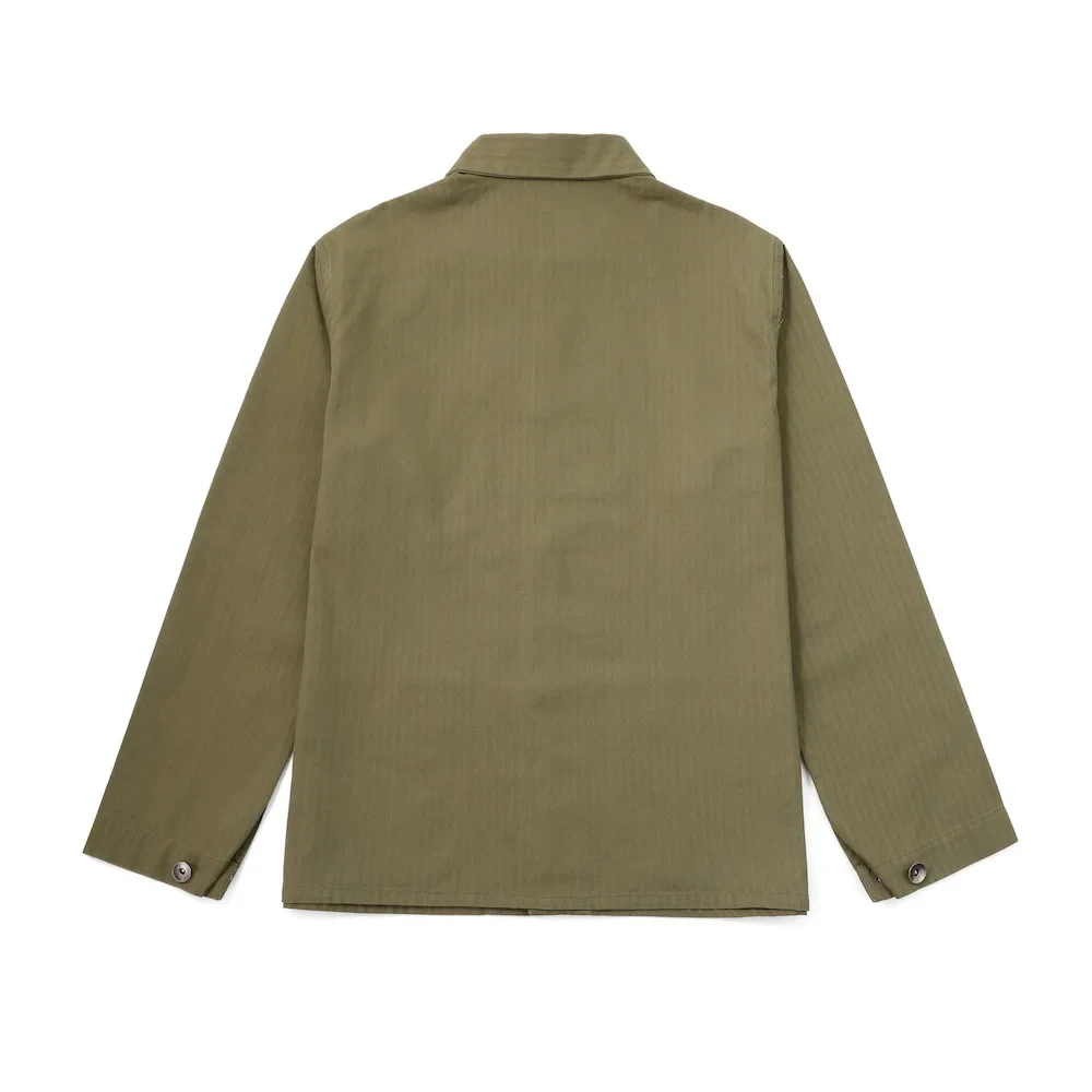 P41 workwear herringbone jacket American retro military style USMC Amy khaki shirt men's spring and autumn men