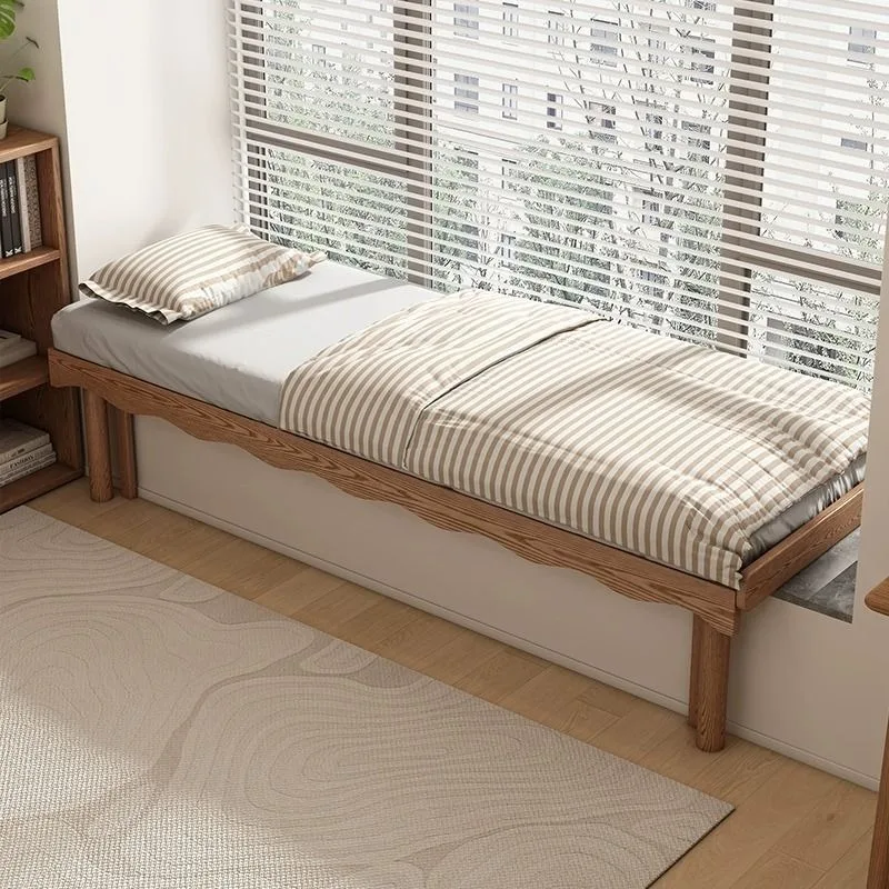

Multifunctional folding telescopic solid wood sofa bed dual-purpose integrated small apartment ribs splicing bed