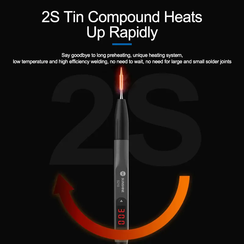 SUNSHINE C210 Integrated Soldering Iron Tips Mobile Phone Repair Heating Core Efficient Heat Conduction Temperature Recovery