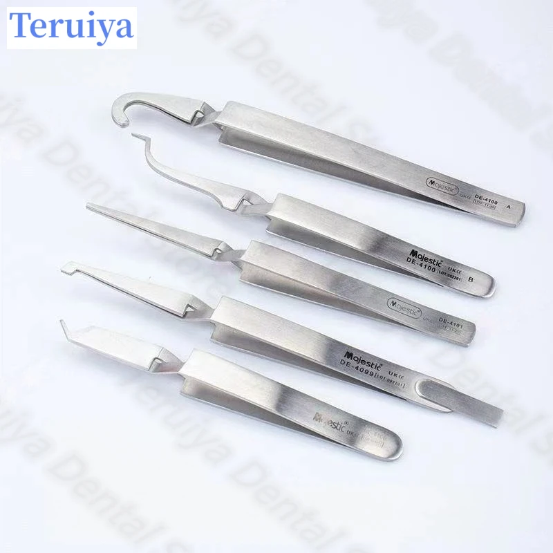 Premium Stainless Steel Dental Tweezers Multi - Purpose Reverse Pliers for Orthodontic Bracket & Buccal Tube Holding