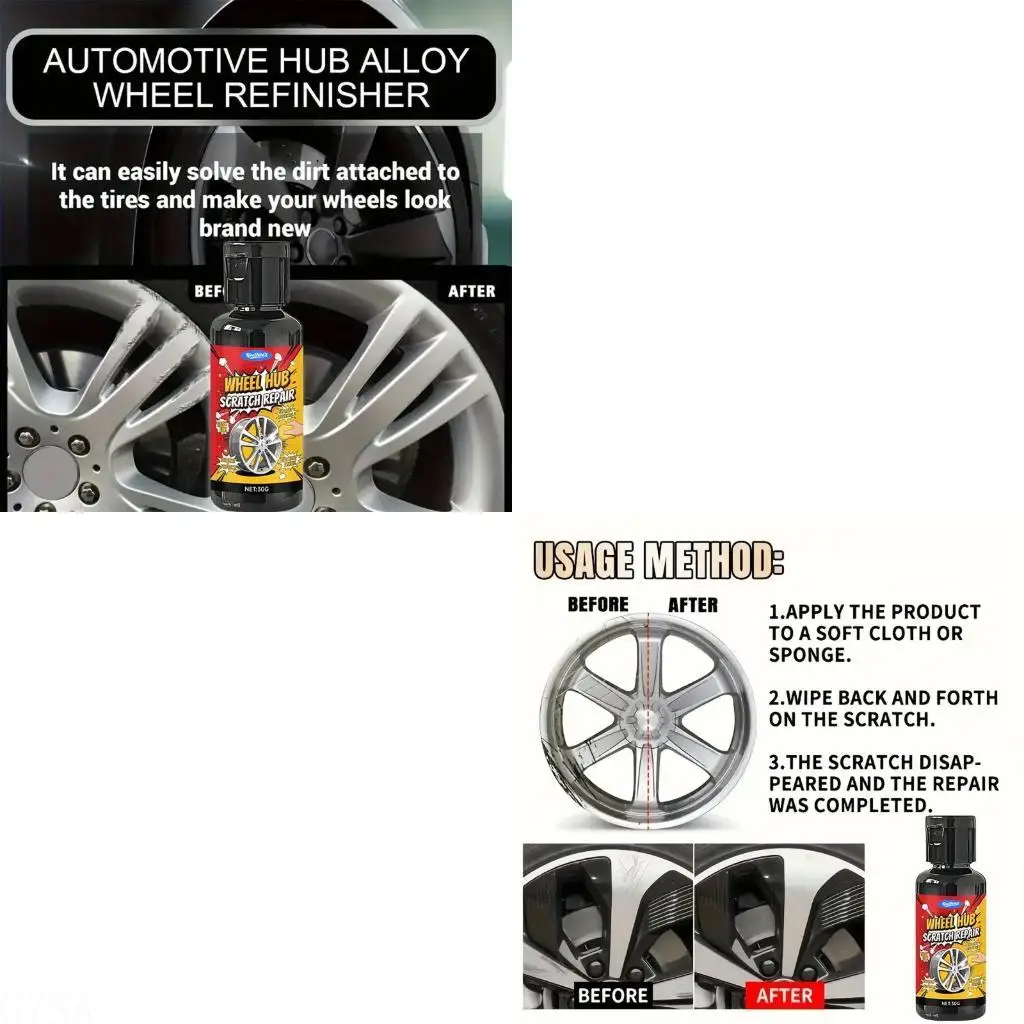 G7NA 30g/50g Tire Rims Scratch Repair Paste Includes Sponge Easy to Use
