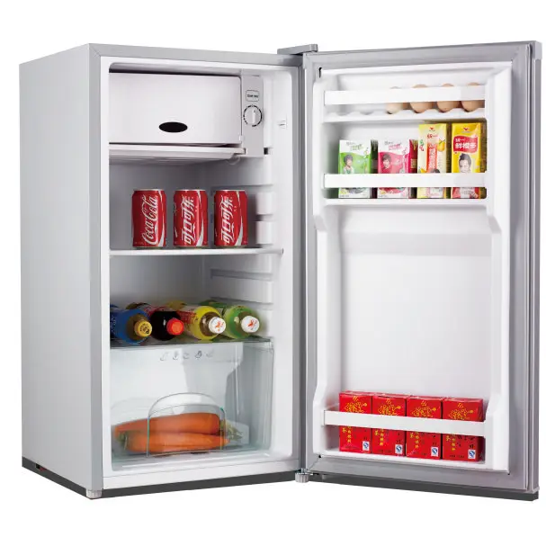 90 Litres Single Door Hotel Guest Room Mini Refrigerator Built in Fridge Home Small Tabletop 90L Cheap Single Door Refrigerator