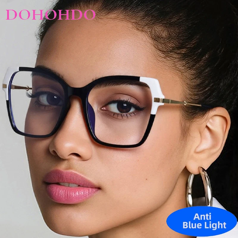 

2026 Vintage Irregular Square Metal Anti-Blue Light Glasses Women Men Brand Design Computer For Office Work Eyeglasses Ladies