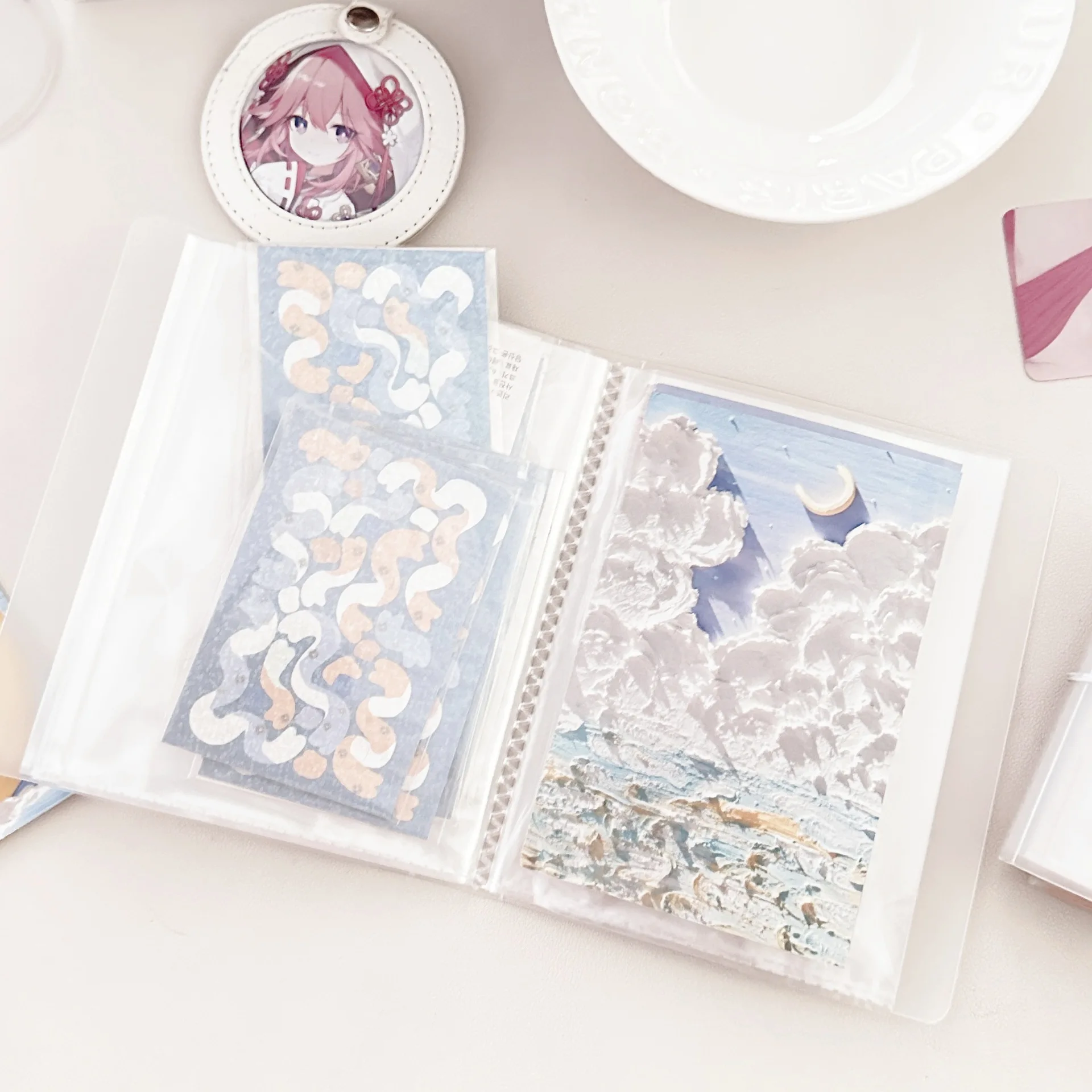 1 PC Large-capacity Card Book A6 Photo Album Pocket Storage Book Sticker Card Bill Invoice Sticky Note Favorite Card Book