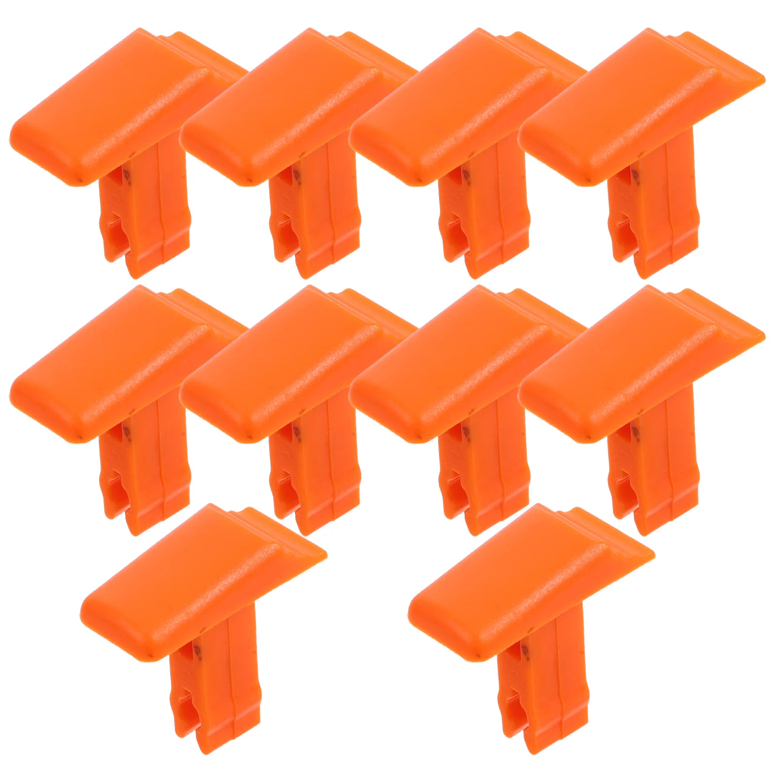 

10pcs Telescopic Switches Orange Plastic Button 1.26X1.26X0.59Inch Replacement Parts Extension Accessories Secure Locking
