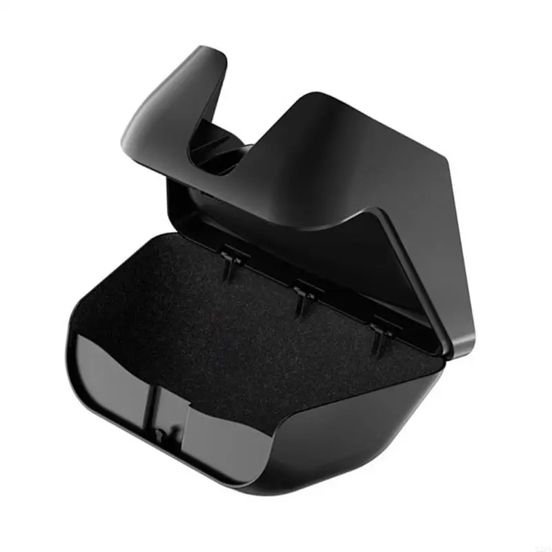 Hand Operated Sunglasses Holder with Clip Fixation Lined Strong Component ABS Storage Suitable for Vehicle