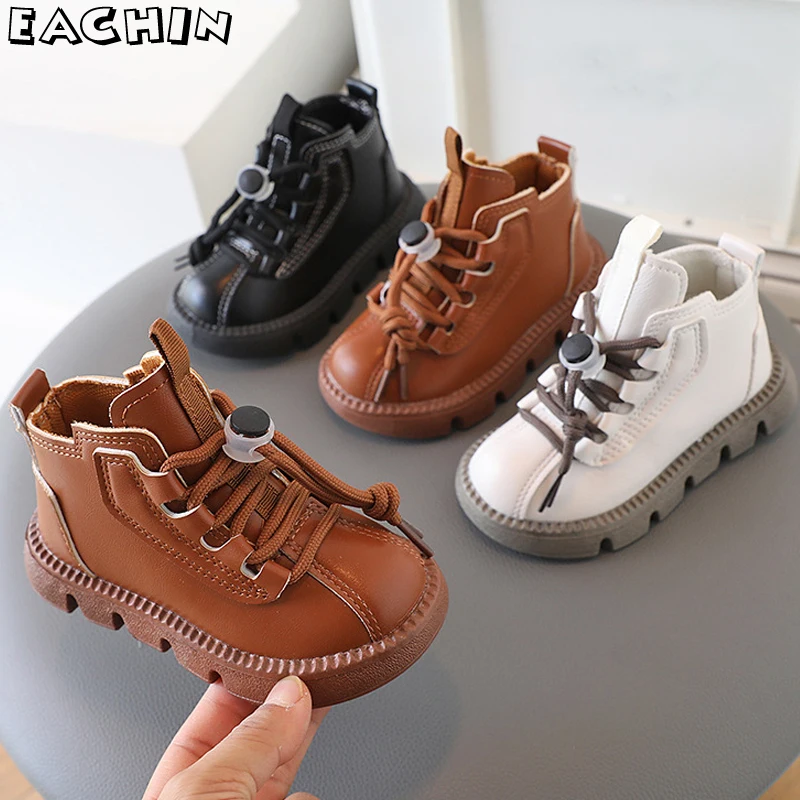 Children\'s Boots Boys Fashion Waterproof Non-slip Sneakers Baby Girls Autumn Casual Shoes Toddler Walking Shoes Outdoor Boots