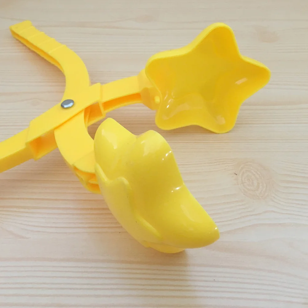 Vaguelly 2 قطعة صانع قابض الثلج أداة ألعاب شتوية إبداعية لعبة قتال محمولة للأطفال في الهواء الطلق قاذف بلاستيكي #4