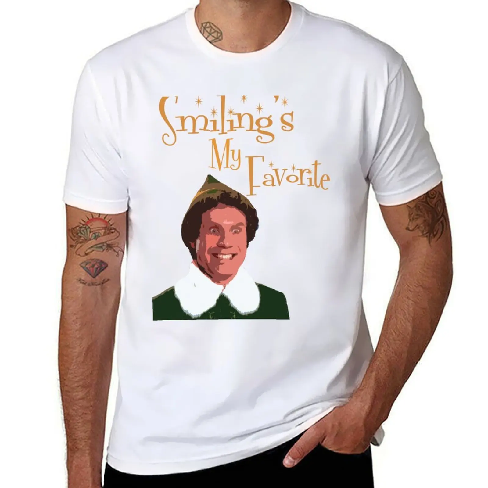 

Buddy The Elf - Smiling My Favorite T-Shirt anime t shirts for man t shirt man designer T-Shirt