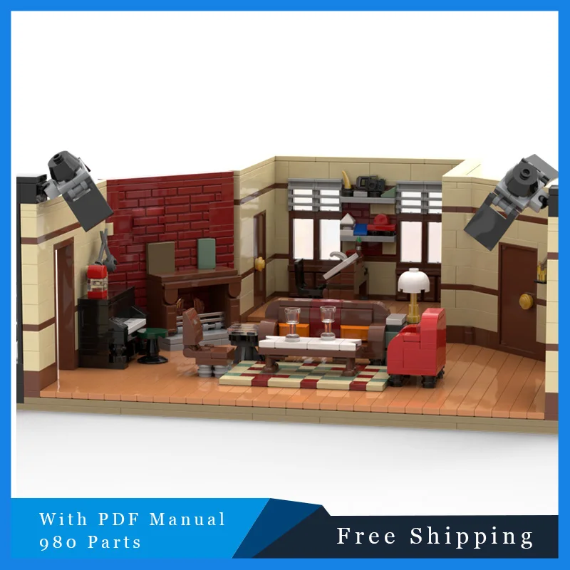 980 قطعة MOC مدينة شارع المشاهد وحدات مبدعة نيويورك شقة بنة لتقوم بها بنفسك التعليمية التجمع لعبة هدايا عيد ميلاد الاطفال #3