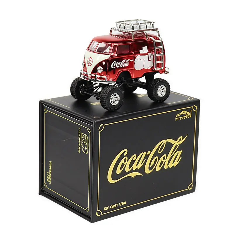 دييكاست 1/64 مقياس نموذج سيارة كلاسيكية حافلة الوحش عربة سبيكة نموذج سيارة لعب للأولاد الصندوق الأصلي