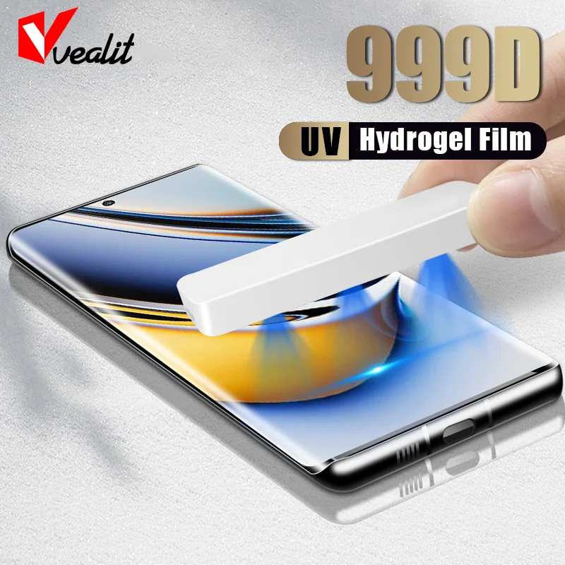 

UV Hydrogel Film Screen Protector for Realme 11 10 9 Pro Plus GT Neo 5 SE 3T 2T C55 C35 C33 C31 C30S Q5 Q3 GT3 GT2 Pro Not Glass