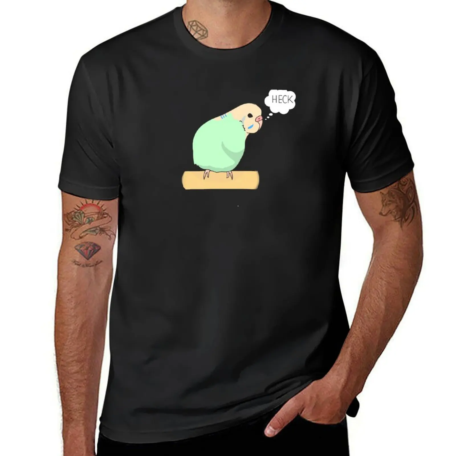 

Heckin Bamboozled Birb / Budgie T-Shirt anime clothes heavyweights plus sizes oversizeds mens clothes