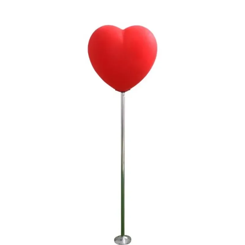 Glowing Heart Shape Balloon Light LED Love Sphere Lamp for Holiday Decoration New Year Festival Outdoor Cultural Landscape
