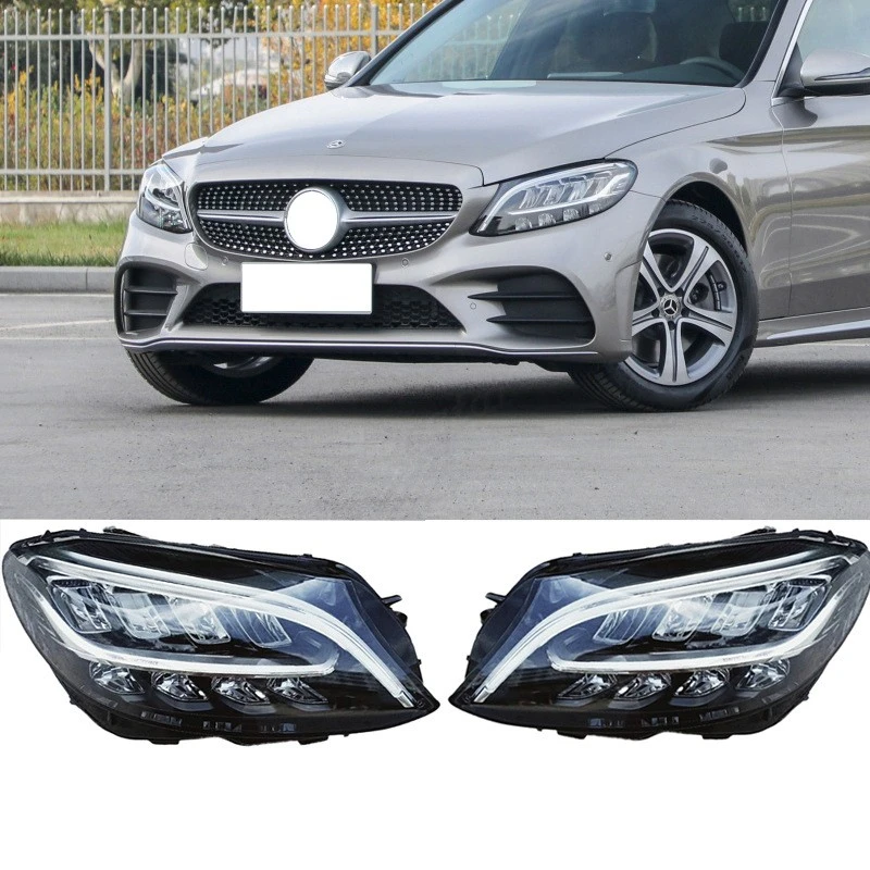 LED Headlight Assemblies For 2015-2016 2017 2018 Mercedes-Benz C-Class  W205 Headlights With Sequential Turn Signal