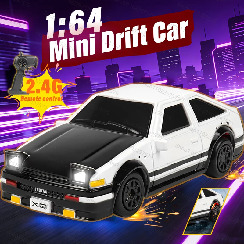 

Новая модель спортивного автомобиля 1:64 премиум-класса с дистанционным управлением 2.4G, 2WD, дрифт-автомобиль, мини-модель для демонстрации на рабочем столе, игрушка для детей, подростков и взрослых, подарок