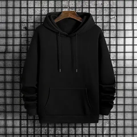 2025 Fall/winter New Arrival Men's Hoodie High Quality Solid Color Hooded Sweatshirt Male Home Outdoor Casual Fashion Pullover