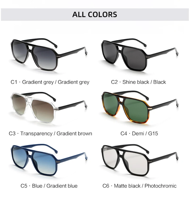 BEMORE Pilot Prescription Sunglasses Plastic Titanium Polarized UV400 Sunscreen Men's Optical View Glasses
