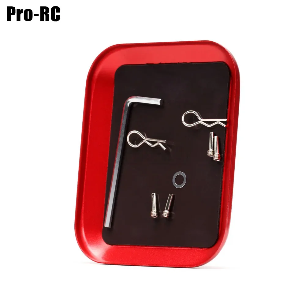 1Pcs Aluminium Magnetische Ablage Platte 105mm * 85mm Schraube Mutter Dichtung Werkzeuge für RC Auto boot Modell Reparatur Teile