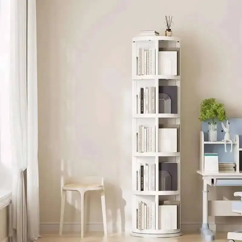 Sala de estar estante luxo oriental rotativa mini estante prateleiras librero organizador de libros decorações para casa
