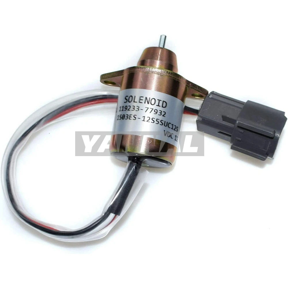 

HOT SALE FUEL SHUTOFF SOLENOID 119233-77932 1503ES-12S5SUC12S FOR YANMAR JOHN DEERE