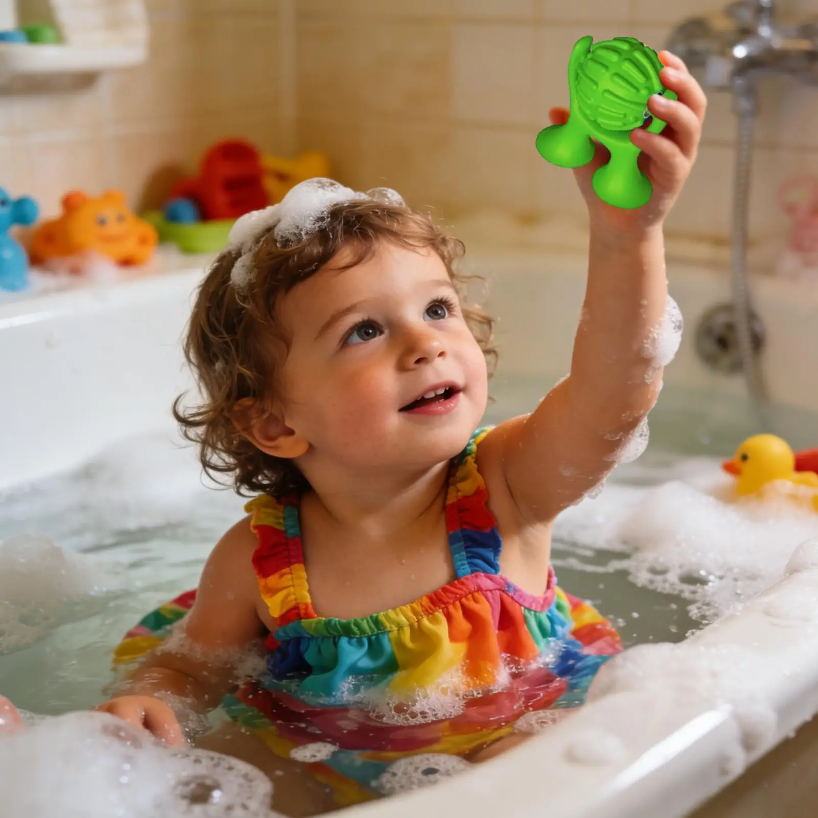 Suction Bath Toys 2 Pieces Rotating Quiet Gadgets Textured Sensory Fidget Toys For Kids Teens Tub Table Home Travel Shower
