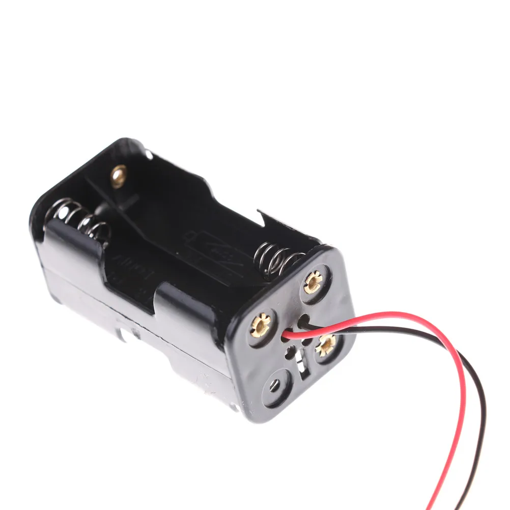 Boîte de boîtier de batterie 4 X compartiment d'insertion de batterie AA pour accessoires de modèle RC 1/8 1/10 1/16