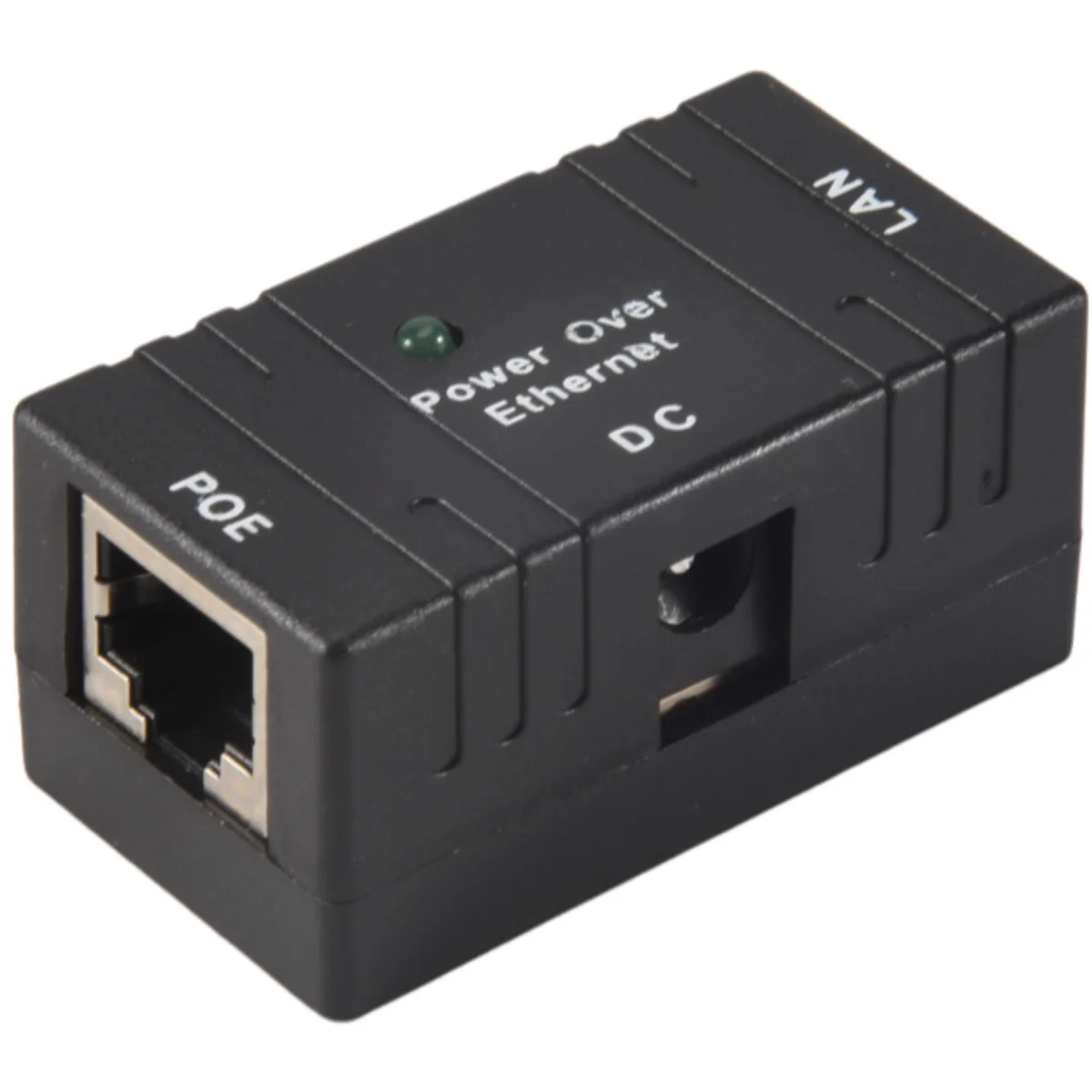 100 Mbps 5V 12V 24V 48V/1A BJW POE Power Splitter สําหรับกล้อง IP POE อะแดปเตอร์โมดูลอุปกรณ์เสริม-สีดํา