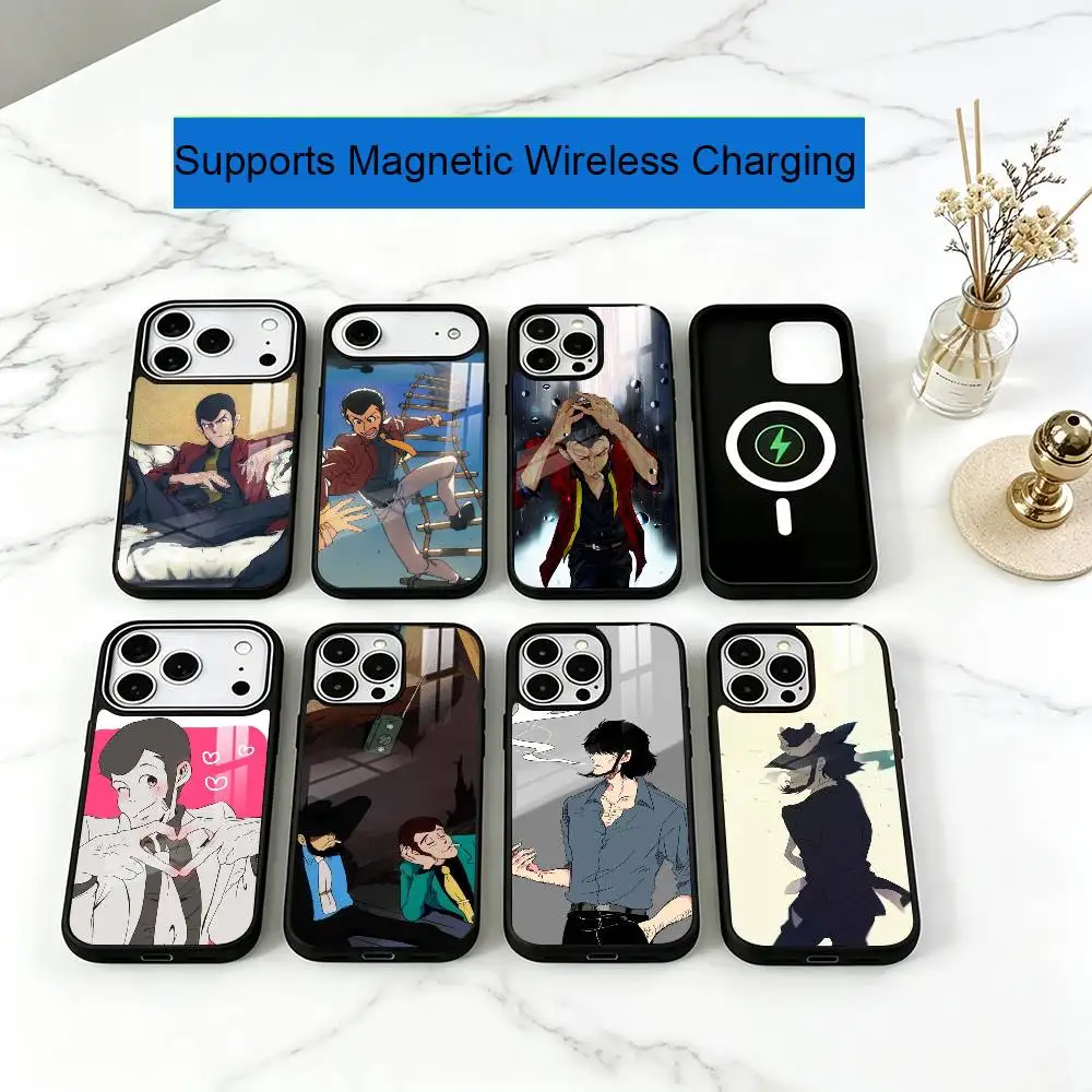 Lupin the Third Daisuke Jigen Phone Case For iPhone17,16,15,14,13,12,11 Plus,Pro Supports Magnetic Wireless Charging
