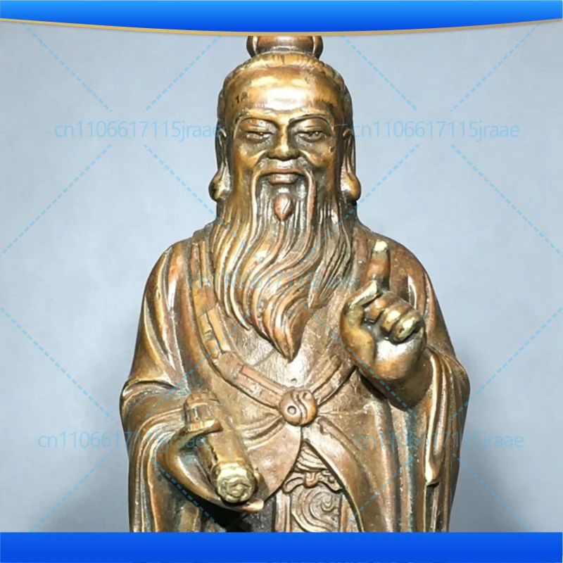 China Brass Archaize Taoist Founder Lao Tze Crafts Statue
