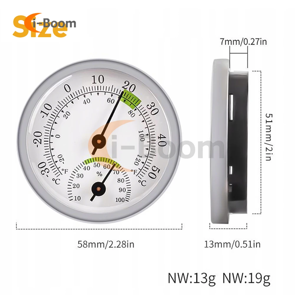 Mini Pointer Type Thermometer Hygrometer Indoor Room Electronic Temperature Humidity Meter Sensor Gauge For Home Thermometer