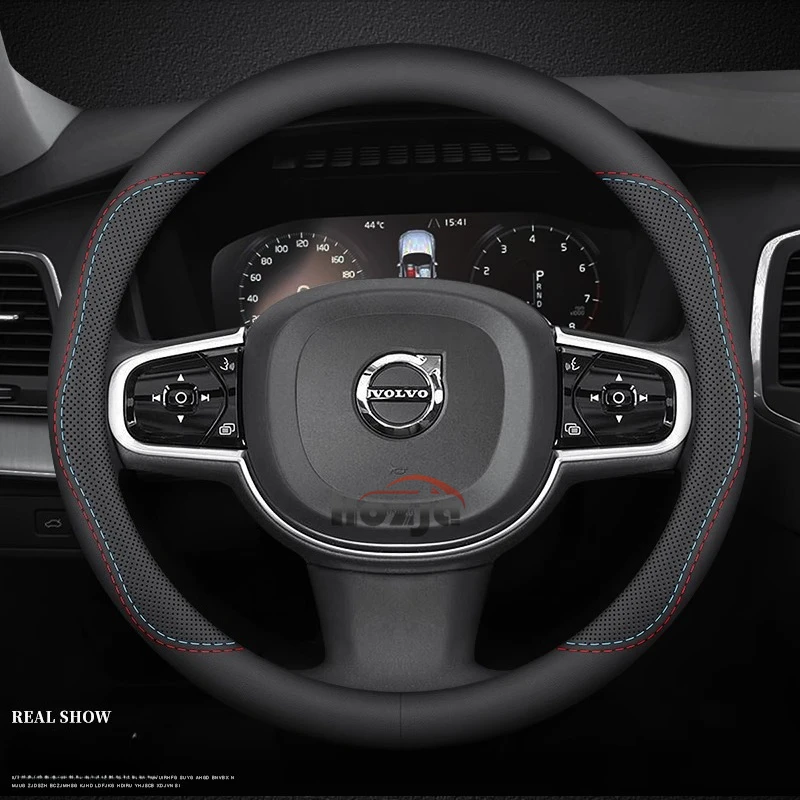

Car Leather Steering Wheel Cover for Volvo XC90 S90 XC60 V90 V60 B4 B5 B6 T4 T5 T6 T8 D4 D5 2012 -2025 Auto Accessories