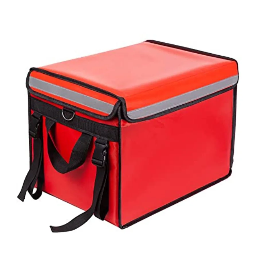 

Изолированные сумки для доставки еды XL - 18,1 x 13,8 x 13,8 дюймов, коммерческая изолированная сумка для доставки еды с разделителем, водонепроницаемая и термостойкая.