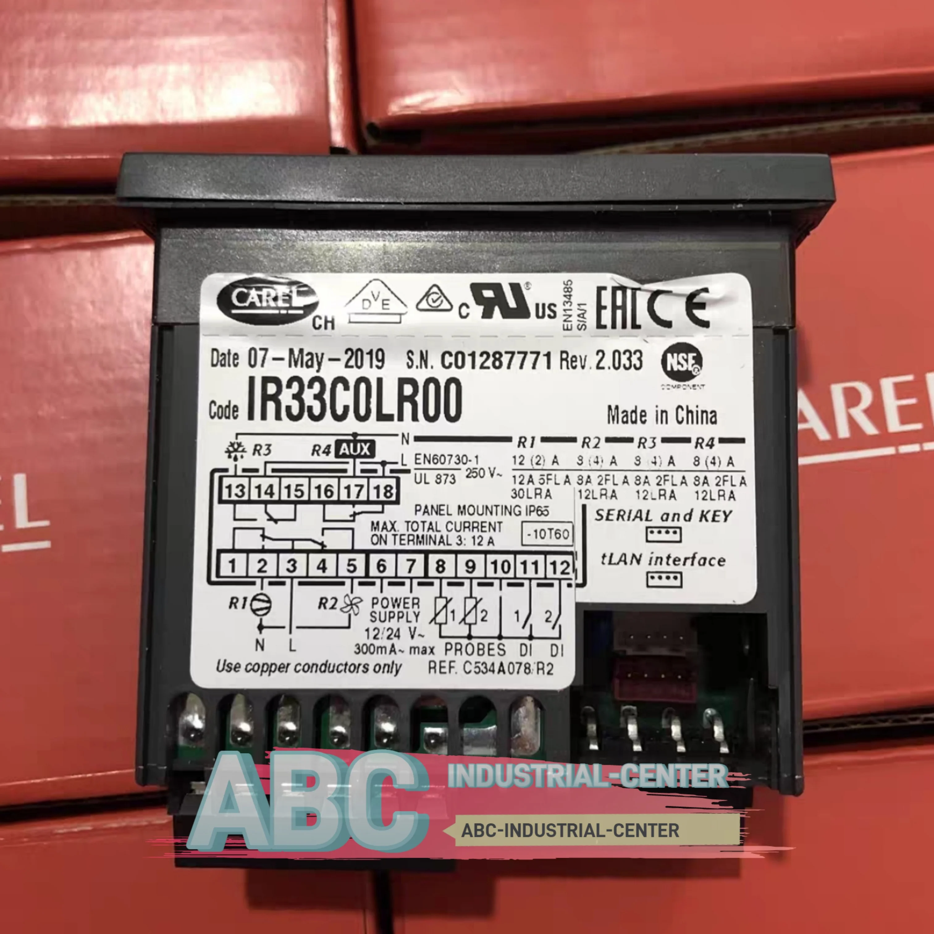 Controlador de temperatura IR33C0LR00 marca IR33E7HR20 novo