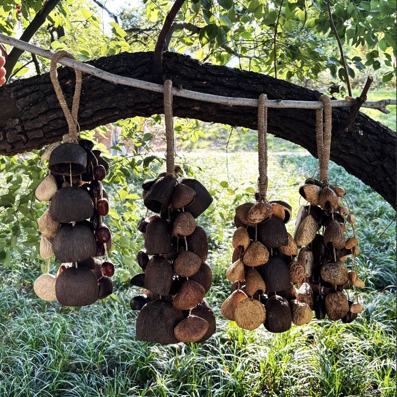 

Натуральный фруктовый колокольчик, звуковой лечебный колокольчик, колокольчики для открытой медитации, сумка, подвесные профессиональные лечебные инструменты