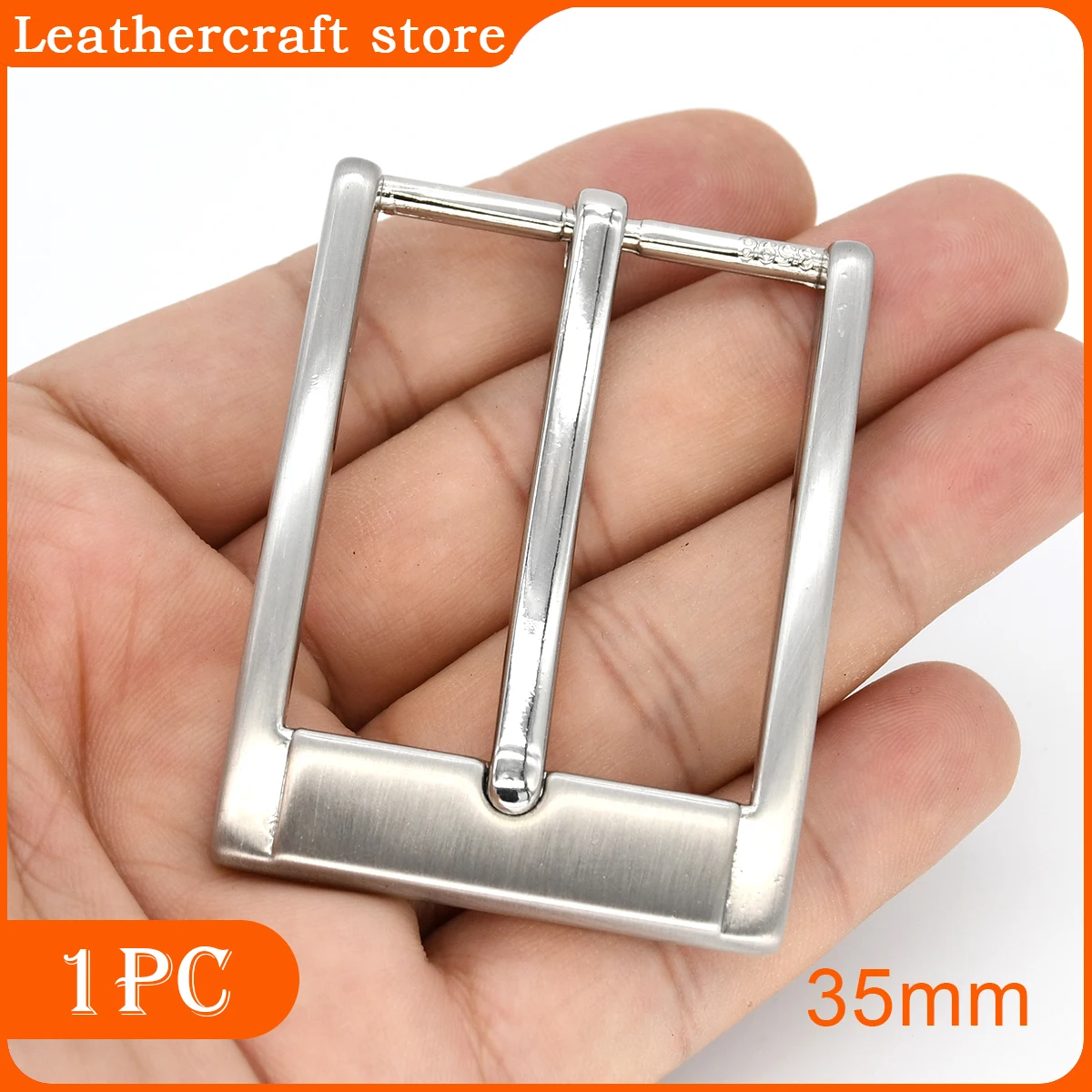 1PC 35mm Gürtel Schnalle Legierung Silber Pin Schnalle Überzug Bund Zubehör Leder Handwerk Gürtel Strap Teile