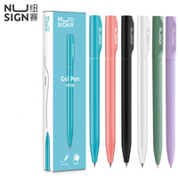 Nusign Twist Gel Pen 0.5MM Black Ink Color Colorful Neutral Sign Pens Rotary Switch Smooth Writing Tools Stationery