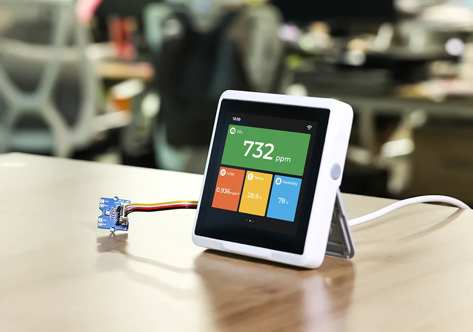 SenseCAP Indicator D1Pro แพลตฟอร์มการพัฒนา IoT หน้าจอสัมผัสขนาด 4 นิ้วขับเคลื่อนโดย ESP32S3 และ RP2040