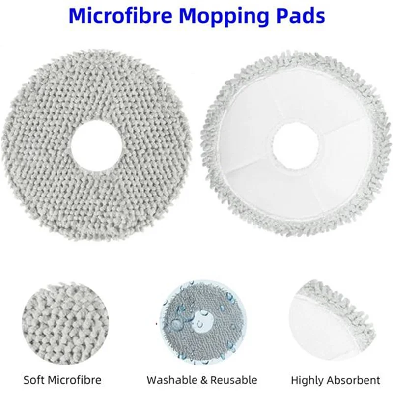 AT28-22PCS Brush Filter Mop Cloth Dust Dag Kit Forecovacs T30 Pro Omni/T30 OMNI Foryeedi M12 ULTRA PLUS/M12 Pro+ Spare Parts
